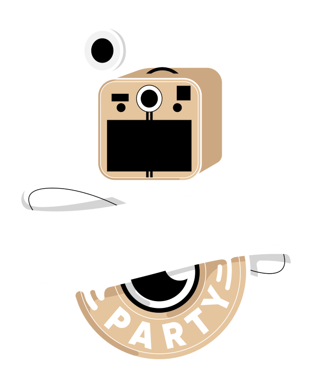 Logo blanc Photobooth Party